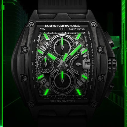 Mark Fairwhal Quartz Watches Rubber Strap